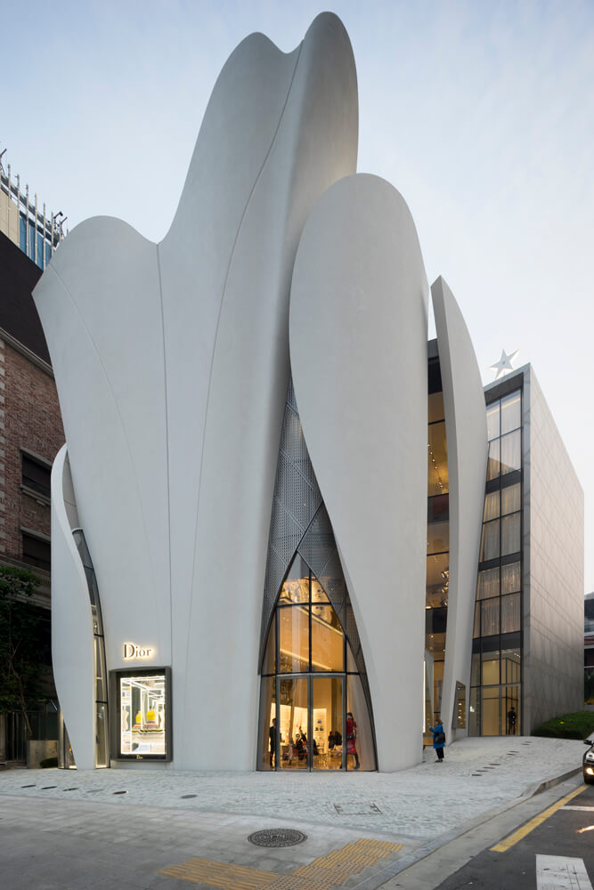 New Christian Dior Flagship store in Seoul reflects Dior's soft and flowing  style